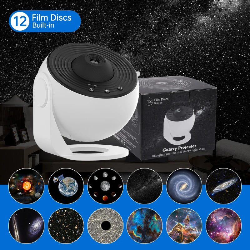 Night Light Galaxy Projector Starry Sky Projector 360 Rotate Planetarium Lamp For Kids and adults Day Gift Wedding Deco